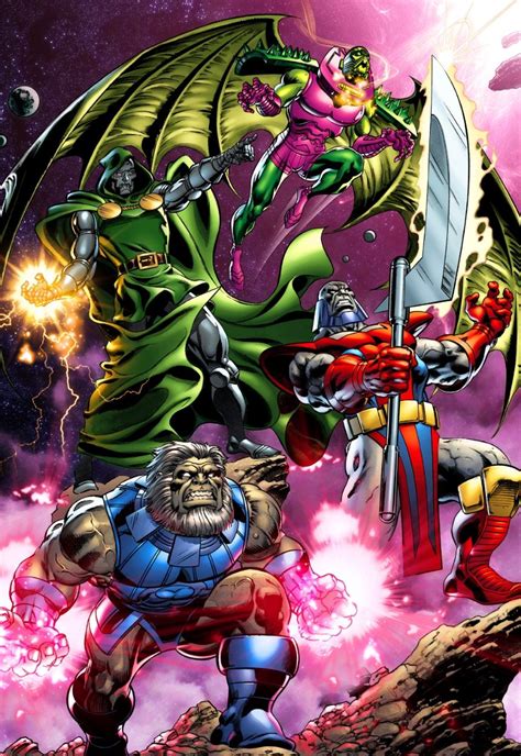 Fantastic Four Foes Dr Doom Annihilus Terrax And Blastaar Claudio
