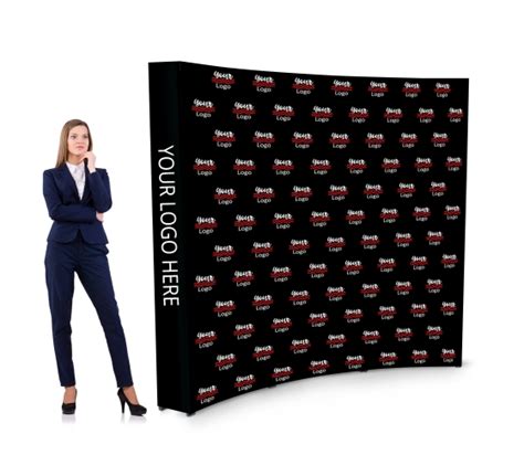 Customizable Ft X Ft Step And Repeat Pop Up Curved Display For Your