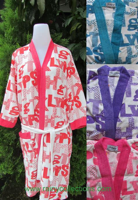 Kimono handuk jika dipakai seperti memakai dress. Rainy Collections: Handuk Kimono Motif Dewasa
