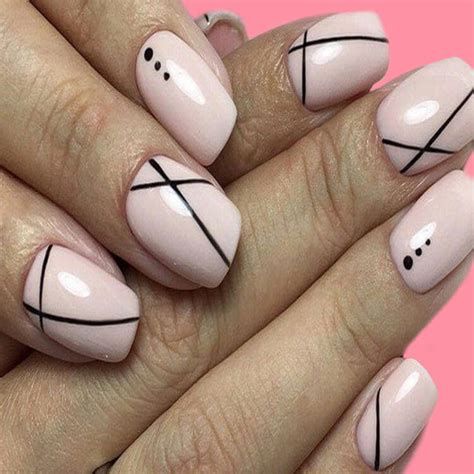 36 Simple Strips Line Nail Art Designs To Try Showmybeauty