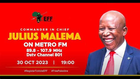 Watch Eff Julius Malema Live On Metrofm With Faith Mangope Youtube
