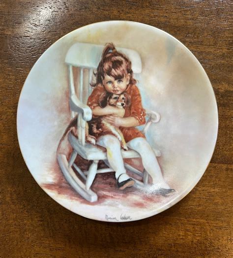 1977 Haviland Limoges Amy And Snoopy Plate Marian Carlsen Girl Etsy