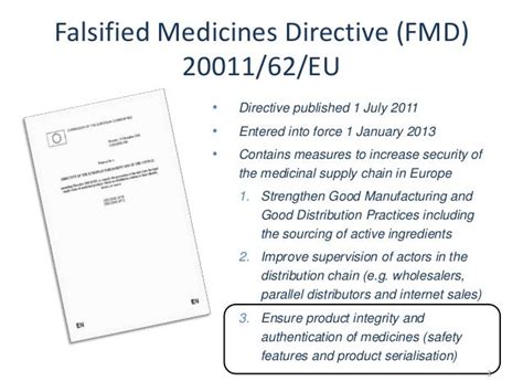 Abpi Briefing On The Falsified Medicines Directive Fmd Feb 2017