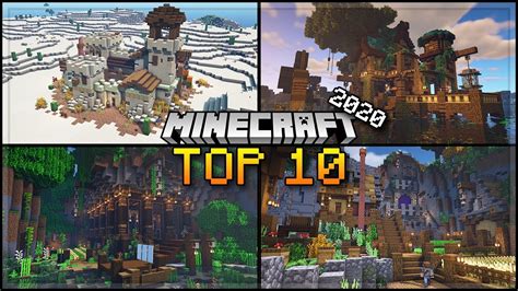 Top 10 Minecraft Builds Of 2020 By Mythical Sausage Youtube