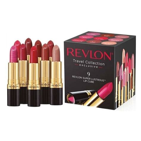 Revlon Super Lustrous Piece Lipstick Travel Collection Set Make Up From High Street Brands