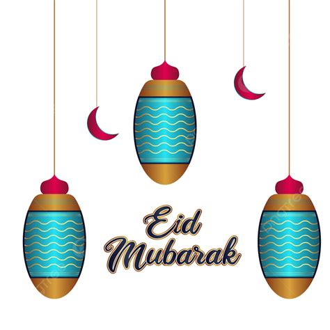 Eid Mubarak Clipart Transparent Background Eid Mubarak Design Vector