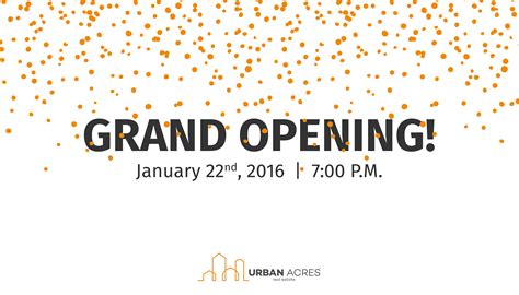 Grand Opening Celebration | Urban Acres Real Estate