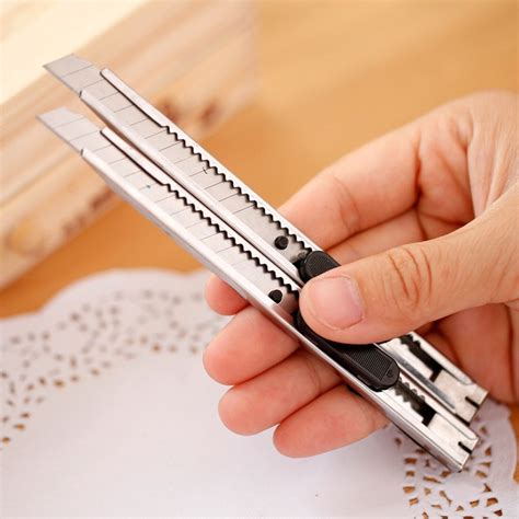 Cute Kawaii Stainless Steel Metal Utility Knife Paper Cutter Art Knife