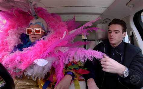 Taron Egerton And Richard Madden Sing Elton John Hits On Carpool Karaoke