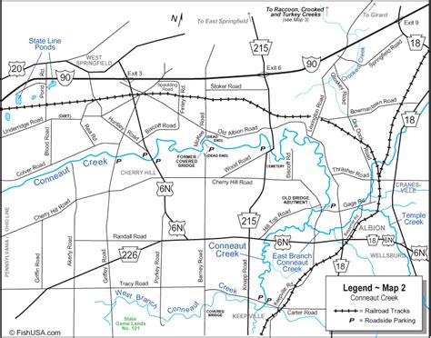 Angler Map Conneaut Creek
