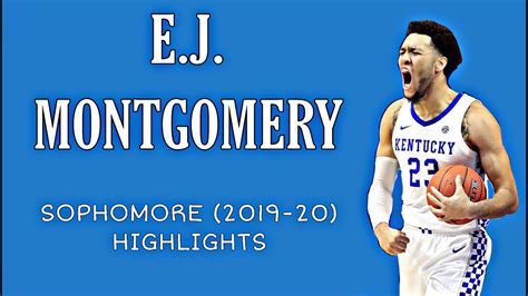 Ej Montgomery Sophomore Highlights 2019 20 Youtube
