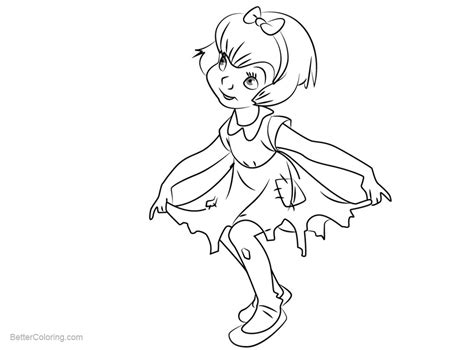 Anne Marie From All Dogs Go To Heaven Coloring Pages Lineart Free