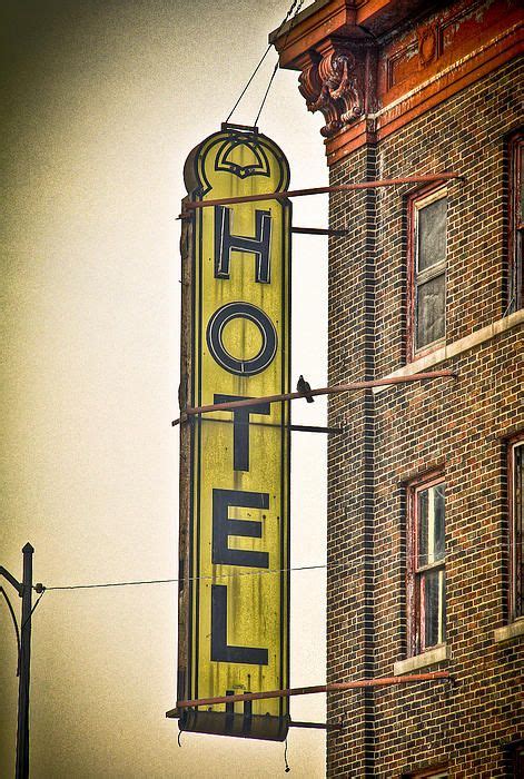 Old Detroit Hotel Sign By Scott Bert Old Neon Signs Detroit Hotels Vintage Neon Signs