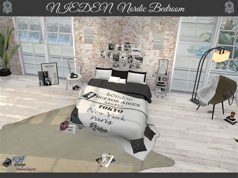 The Sims Resource Neiden Nordic Bedroom