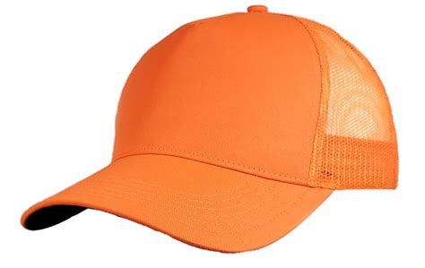 Big Size Blaze Orange Mesh Cap