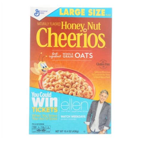 Honey Nut Cheerios Gluten Free Whole Grain Oat Cereal 15 4 Oz QFC