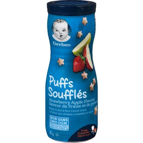 The yumi baby food menu. Gerber Strawberry Apple Graduates Puffs Cereal Snack 42 g ...