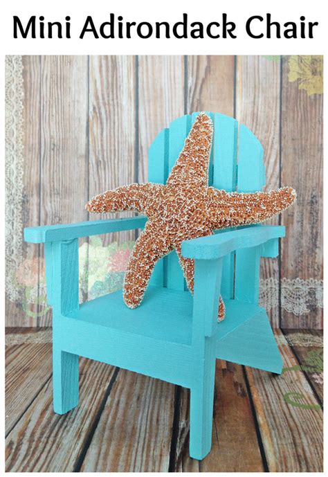 Whether you're sitting at a dining table on your back patio, relaxing in an adirondack chair at a cabin in the mountains, or sipping a margarita poolside on a barstool, outdoor living is more comfortable with chairs from trex® outdoor. Mini Adirondack Chairs: two ideas for your nautical decor ...