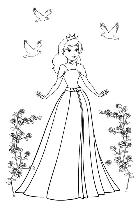 This delightful selection of colouring sheets features modern, casual princes and princesses. Princess Coloring Pages