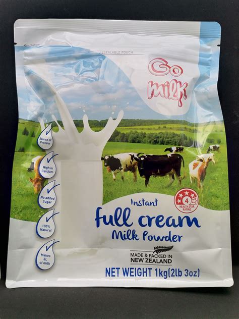 Milk Powder Full Cream Resealable 1kg Makes 8 Litres Of Whole Milk