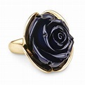 Betty Jackson.Black Resin flower ring | Debenhams