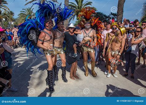 Pride Of The Lesbian Gay Bisexual And Transgender People In The Streets Of Sitges Spain On 17