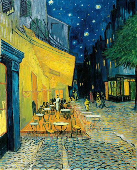 Artwork Replica Cafe Terrace On The Place Du Forum Arles At Night