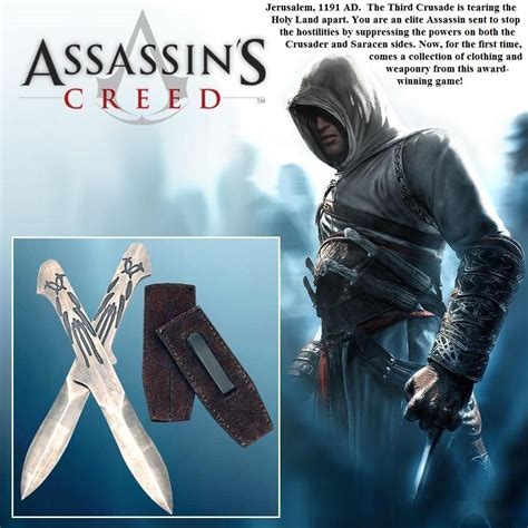 Altair Assassins Creed Throwing Knife And Sheath Throwing Knives