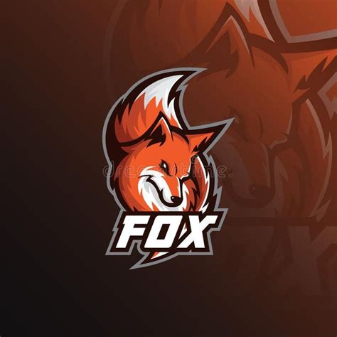 Fox Logo Mascot Sport Illustration Modern Icons For Logos And Emblem