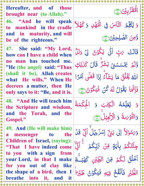 Read Surah Al Imran With English Translation Page 2 Of 7 Quran O Sunnat