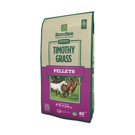 Standlee Hay Company Certified Timothy Pellets Forage 40lb Bag