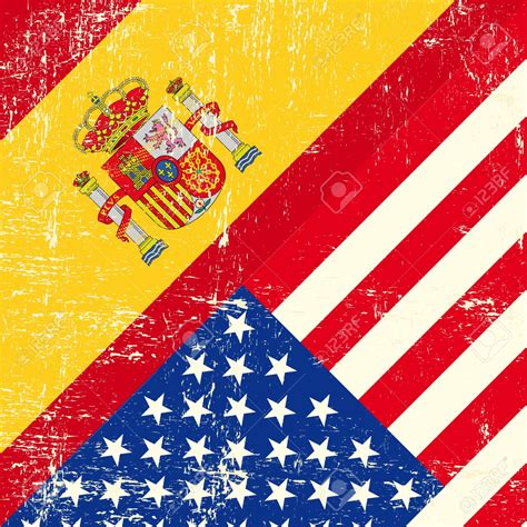18147082 Usa And Spain Grunge Flag Stock Vector Spain Adelante