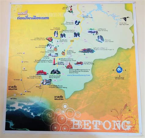 Map Of Betong Thailand Maps Of The World