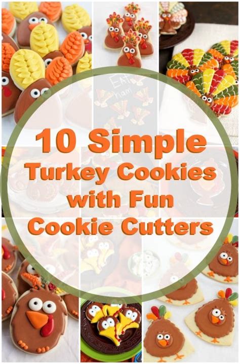 How To Make 10 Simple Turkey Cookies With Fun Cutters The Bearfoot Baker