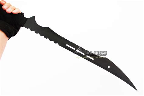 27 Stainless Steel Dual Full Tang Blade Black Ninja Sword Machete With