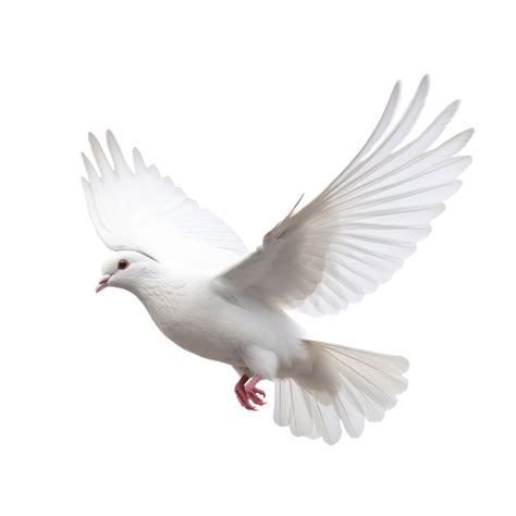 White Pigeon Flying Isolated Illustration Ai Generative 24858917 Png