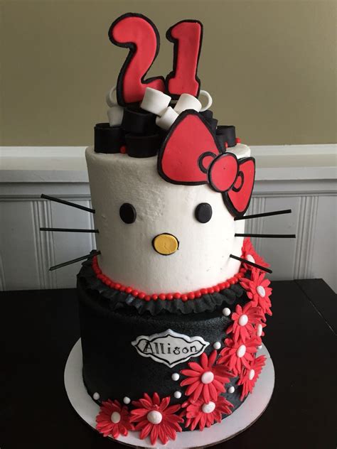 Hello Kitty 21st Birthday Cake Birthday Messages