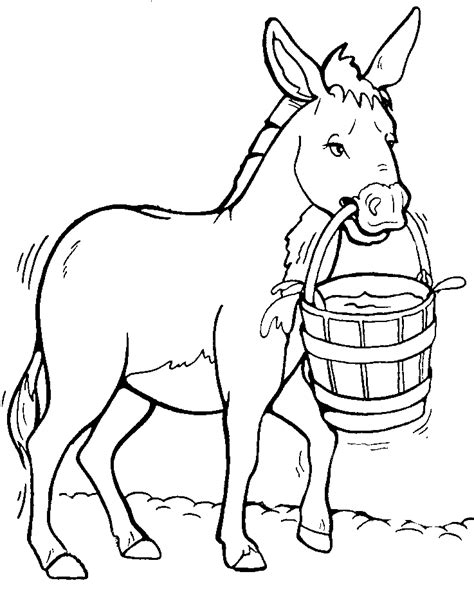41 Donkey Coloring Page Karlinhacolucci