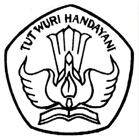 De Professor Logo Pendidikan Tut Wuri Handayani Tidak Berwarna