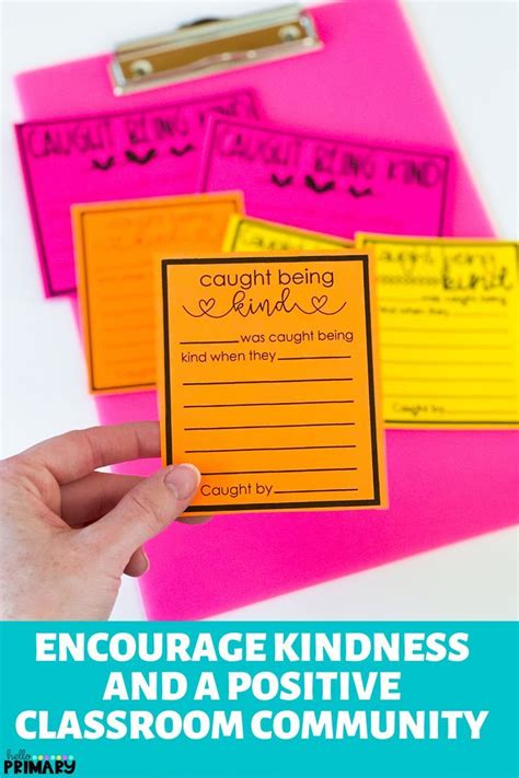 Caught Being Kind Cards Classroom Community Social Emotional Development Teaching Tips