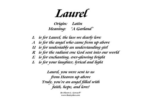 meaning of laurel lindseyboo