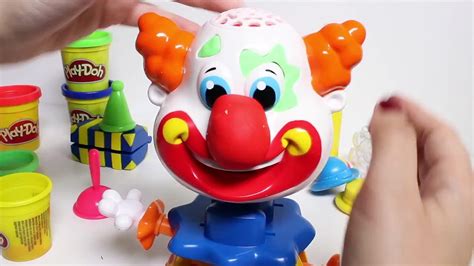 Play Doh Party Clown Play Dough Funny Clown Plastilina Toy Videos