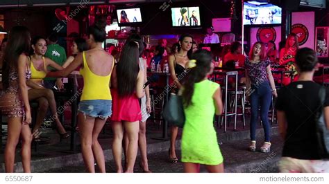 Red Light District In Pattaya Thailand Stock Video Footage 6550687