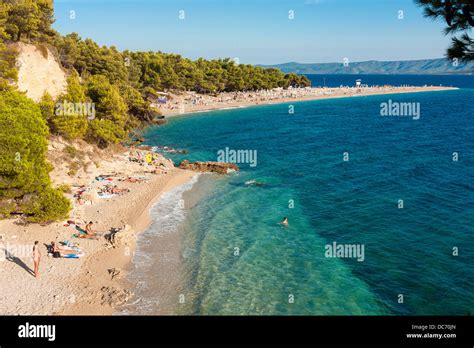 Nudist Beach Near Zlatni Rat Beach In Bol On Bra Island Croatia Stock Photo Alamy