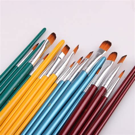 5pcsset Nylon Hair Paint Brush Set Watercolor Acrylic Brush Set Art