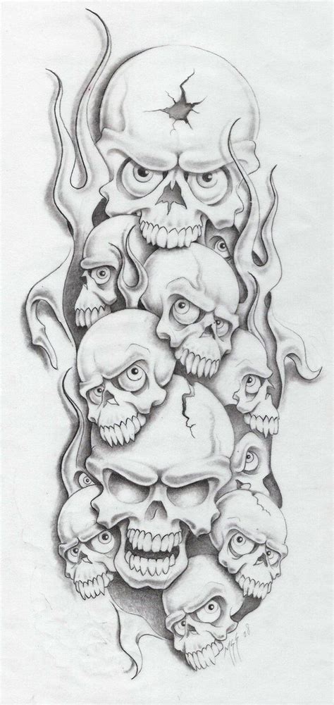 Pin By Ashley Medusa On Skulls 2 Skull Art Drawing Evil Skull Tattoo