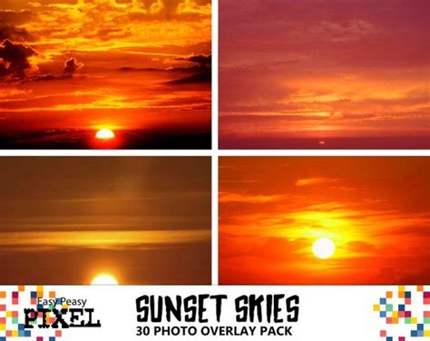 Sunset Overlays Photoshop Overlays Photoshop Overlay Skies Overlays