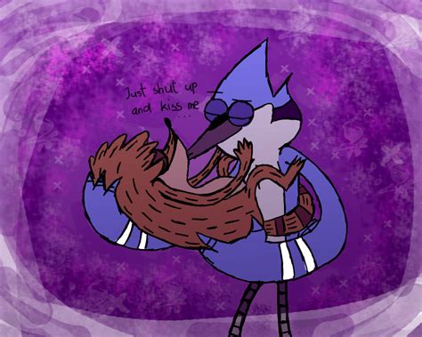 Day 5 Kissing Morby By Brogirl62 Regular Show Regular Show Anime Furry Couple