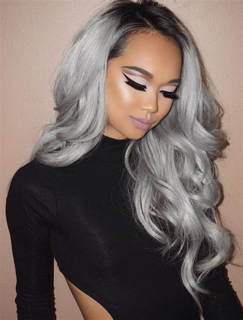 Grey Hair Color Ideas To Try Silver Hair Color Grey Hair Color Wig Hairstyles