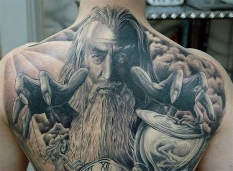 Wizard Back Detail By Andy Engel Tattoonow